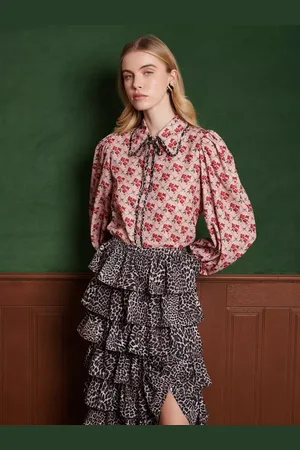 Sister Jane Lattice Floral Blouse