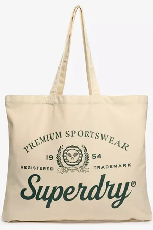 Superdry Tote Bag, Brown/Navy