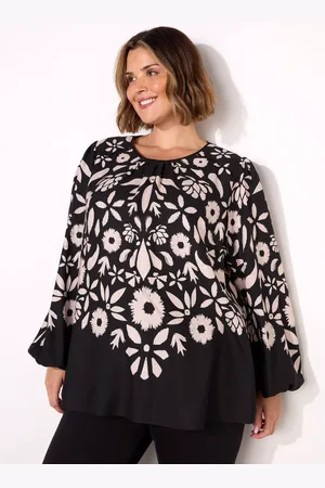 Live Unlimited London Curve Graphic Floral Top