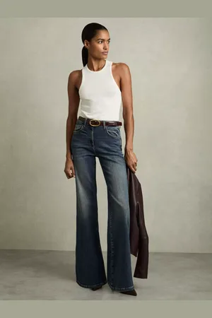 Reiss Petite Bonnie Flared Jeans