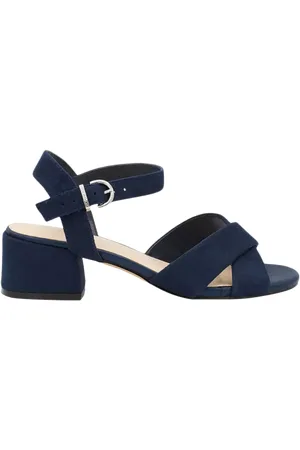Paradox London Neala Wide Fit Faux Leather Block Heel Sandals