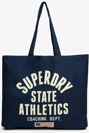 Superdry Tote Bag, Brown/Navy