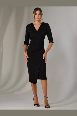 Jolie Moi Wrap Glitter Dress
