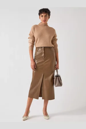L.K. Bennett Hardy Faux Leather Skirt