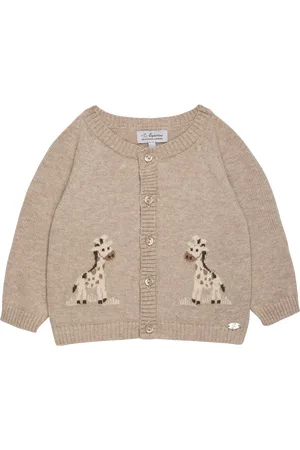 FrenchTrotters Baby Giraffe Wool and Cashmere Blend Cardigan