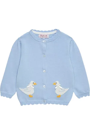 FrenchTrotters Baby Duck Cotton Cardigan