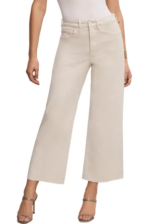 GOOD AMERICAN Good Waist Cropped Palazzo Jeans