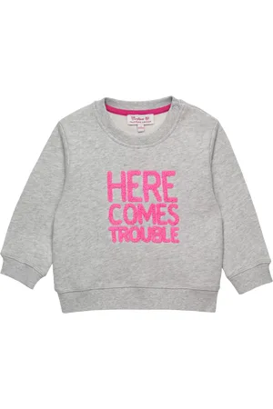 FrenchTrotters Baby Here Comes Trouble Cotton Sweatshirt