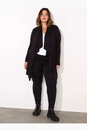 Live Unlimited London Curve Petite Longline Waterfall Cardigan