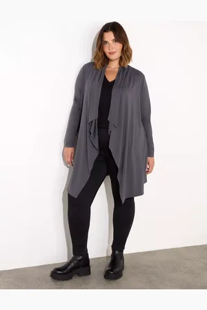 Live Unlimited London Curve Petite Longline Waterfall Cardigan