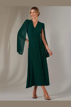 Jolie Moi Amira Cape Wrap Dress