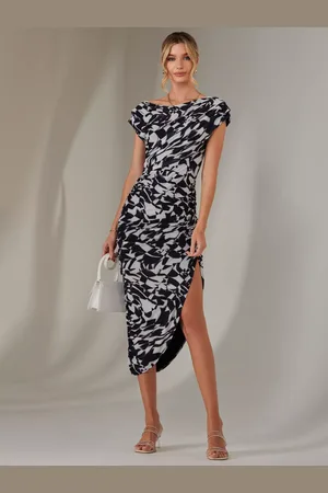 Jolie Moi Geometric Bodycon Dress