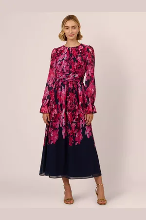 Adrianna Papell Floral Twist Dress