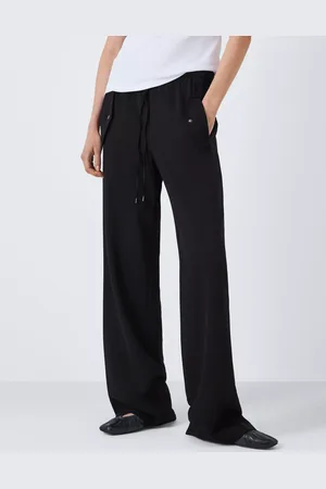 John Lewis Fluid Viscose Blend Drawstring Waist Trousers