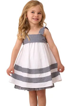 Angel & Rocket Baby Stripe Panel Dress