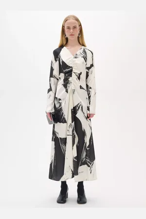 INWEAR Valerie Abstract Print Midi Dress