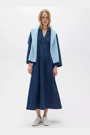 INWEAR Mable V-Notch Denim Dress