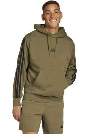 adidas Essential Three Stripes Fleece Hoodie