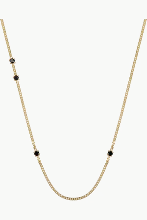 Ana Dyla Gemma Spinel Station Necklace