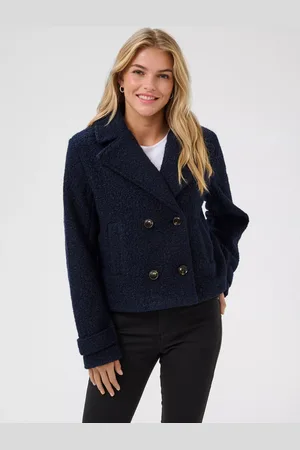 Kaffe Anne Teddy Double Breasted Jacket