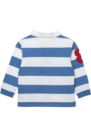 FrenchTrotters Baby Nicholas Cotton Stripe Rugby Shirt