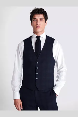 Moss Slim Fit Check Waistcoat