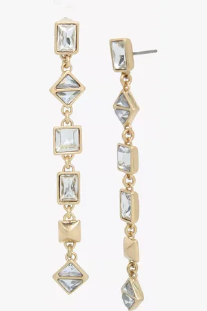 AllSaints Linear Crystal Earrings