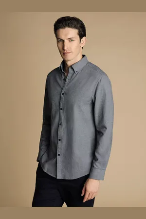 Charles Tyrwhitt Puppytooth Dobby Flannel Slim Fit Shirt