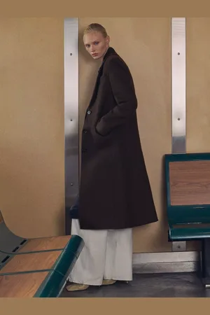 MANGO Brownie Wool Rich Coat