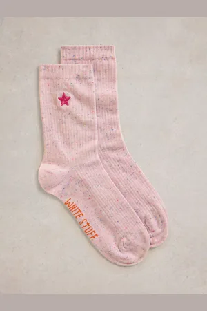 White Stuff Embroidered Star Nep Ankle Socks