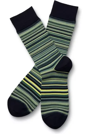 Charles Tyrwhitt Stripe Crew Socks, , M