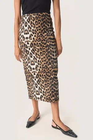 Soaked in Luxury Xala Animal Print Pencil Skirt