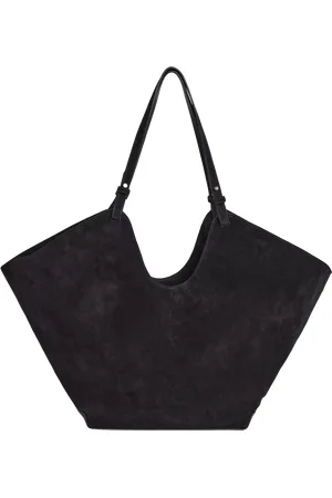 Flattered Dahlia Suede Tote Bag