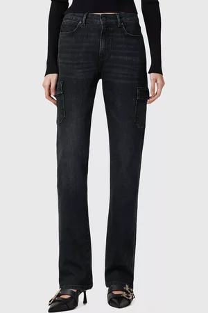 AllSaints Hollis Cargo Organic Cotton Rich Bootcut Jeans