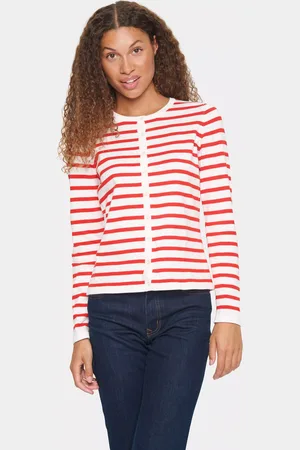 Saint Tropez Mila Slim Fit Stripe Cardigan