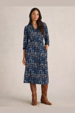 White Stuff Annie Organic Cotton Blend Dress