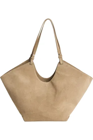 Flattered Dahlia Suede Tote Bag