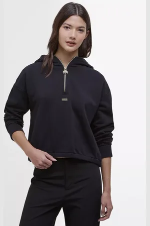Barbour International Priya Half Zip Jersey Hoodie