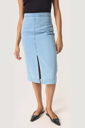 Soaked in Luxury Annabeth Denim Pencil Skirt