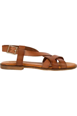 PENELOPE CHILVERS Buttercup Leather Strappy Sandals, Tan