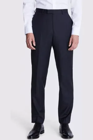 Moss Regular Fit Wool Twill Suit Trousers