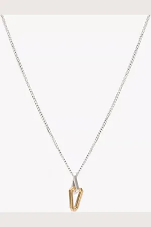 AllSaints Hexagon Link Pendant Necklace