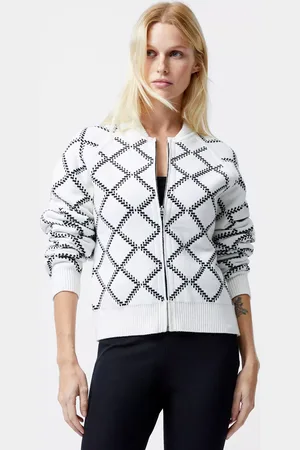 French Connection Odessa Reversible Checks Cardigan