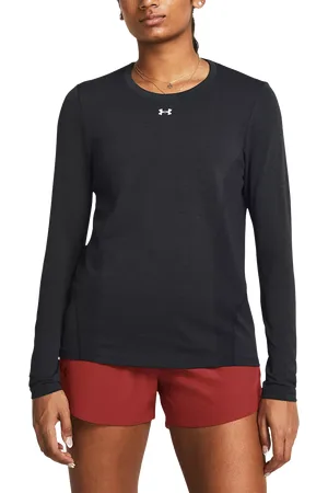 Under Armour Vanish Long Sleeve Sports Top, Black / White