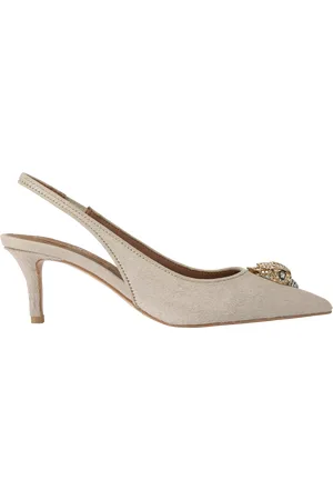 Kurt Geiger Belgravia Leather Pointed Slingback Courts