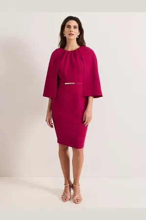 Phase Eight Veronica Cape Belted Midi Dress