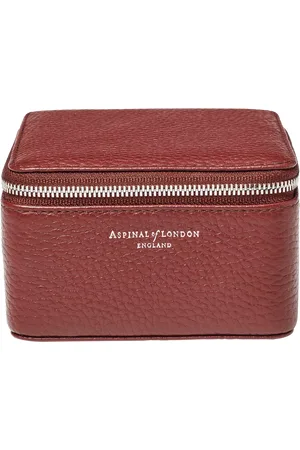 ASPINAL OF LONDON Leather Travel Watch & Ring Box