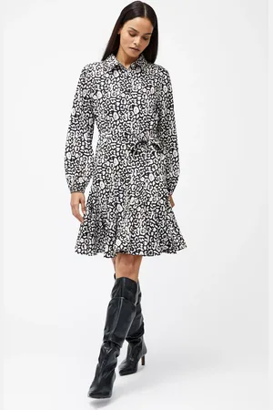 French Connection Leopard Print Swing Dress