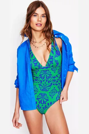 Boden Mykonos Deep V-Neckline Swimsuit
