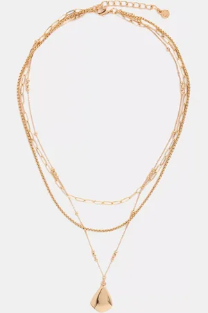 mint&berry Hanging Pendant Layered Necklace
